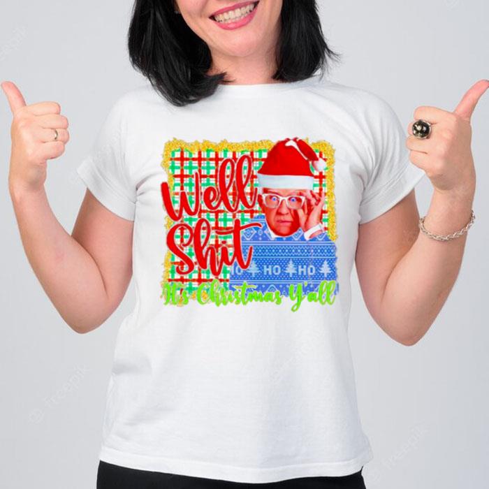 Leslie Jordan Well Shit It's Christmas Y?All T-Shirt