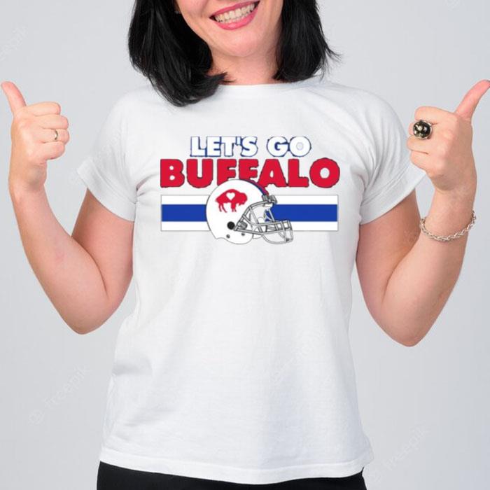 Let's Go Buffalo The Helmet Team Buffalo Bills T-Shirt