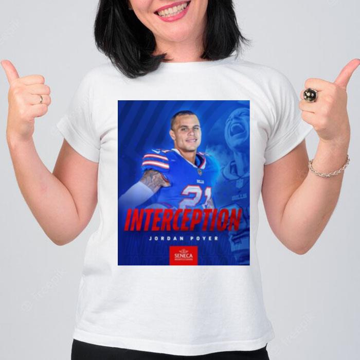 Let's Go Jordan Poyer Interception Buffalo Bills T-Shirt