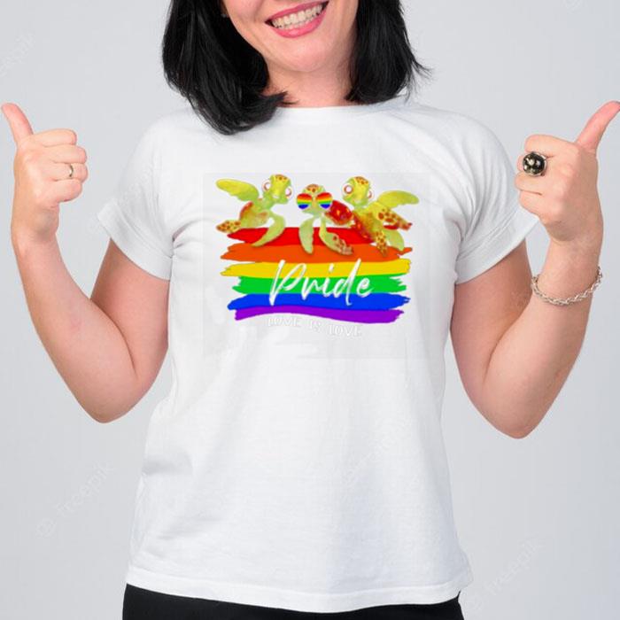 Lgbt Turtles Pride Love Is Love T-Shirt