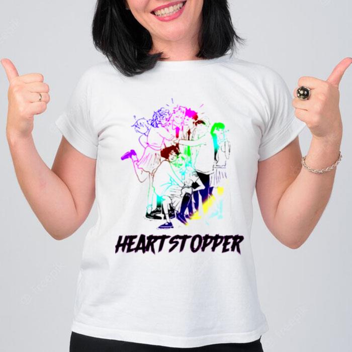 Lgbtq Colored Heartstopper Gang T-Shirt