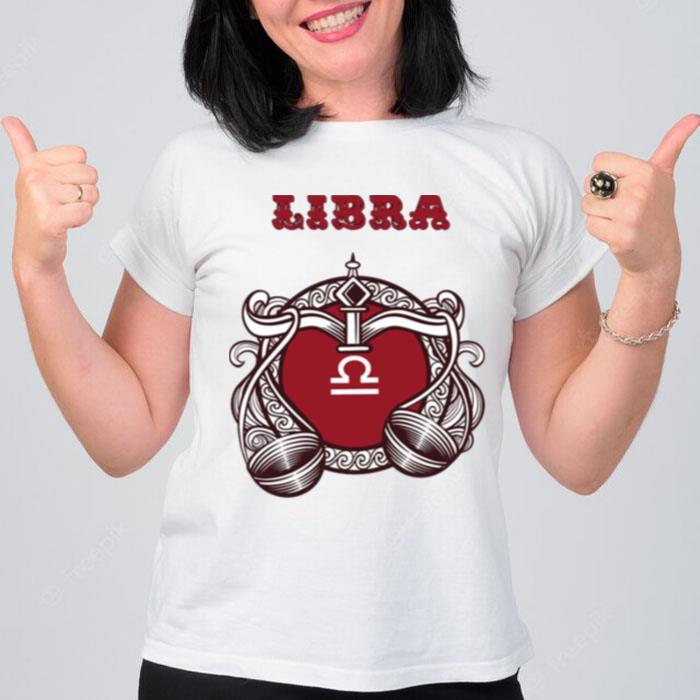 Libra September 23Rd To October 22Nd Zodiac Sign T-Shirt