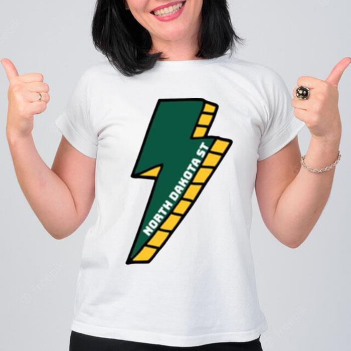 Lightning Bolt North Dakota State University T-Shirt