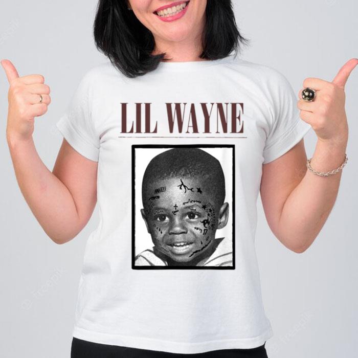 Lil Wayne Tattooed Baby Picture T-Shirt