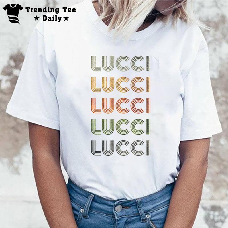 Love Heart Lucci Grunge Vintage Style Black Lucci T-Shirt