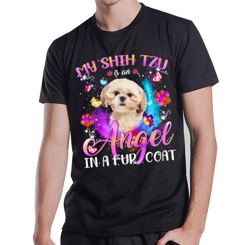 My Shih Tzu Is An Angel In A Fur Coat Cream Shih Tzu T-Shirt