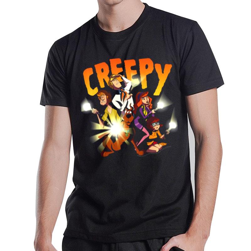 Mystery Gang Group Shot Creepy Scooby Doo T-Shirt