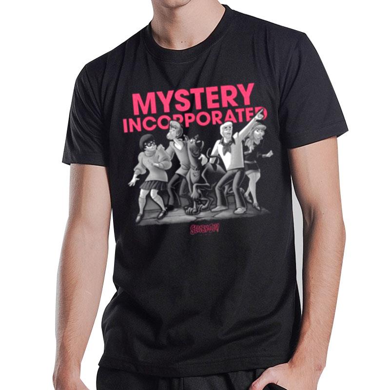 Mystery Incorporated Frightened Group Shot Poster Scooby Doo T-Shirt