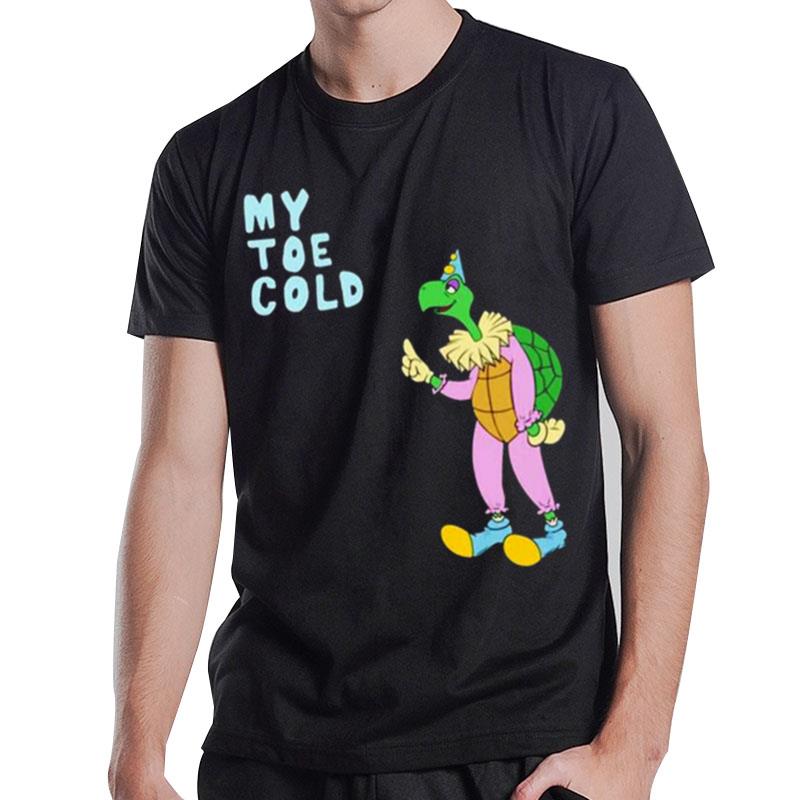 Mytoecold Party Hat Turtle T-Shirt