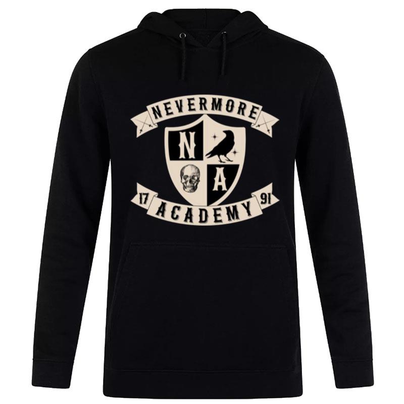 Na 1791 Wednesday Nevermore Academy Logo Netflix Wednesday Showna 1791 Wednesday Nevermore Academy Logo Netflix Wednesday Show Hoodie