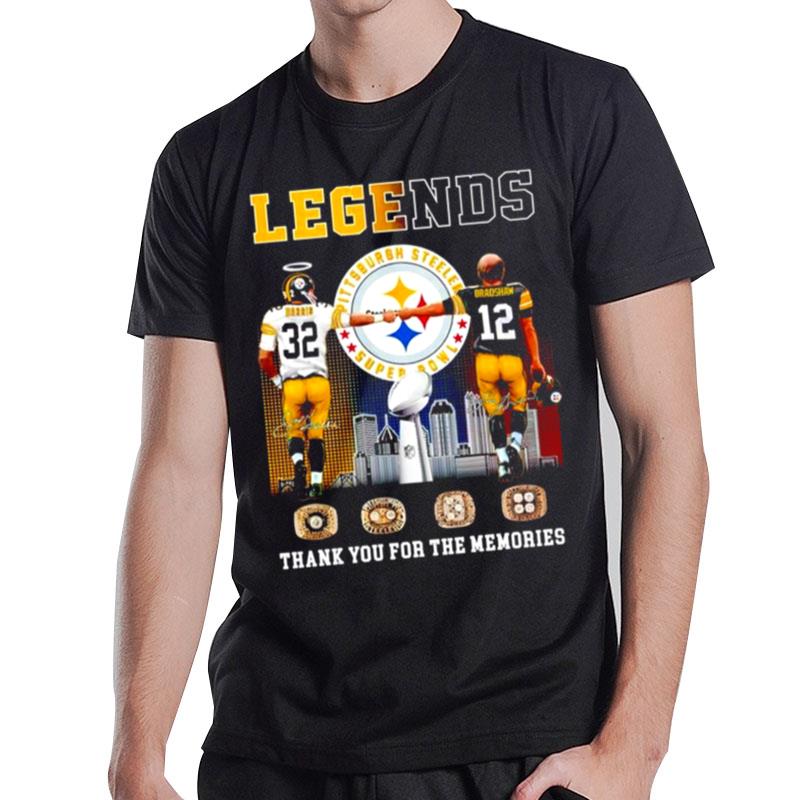 Najee Harris And Terry Bradshaw Pittsburgh Steelers Super Bowl Signature T-Shirt