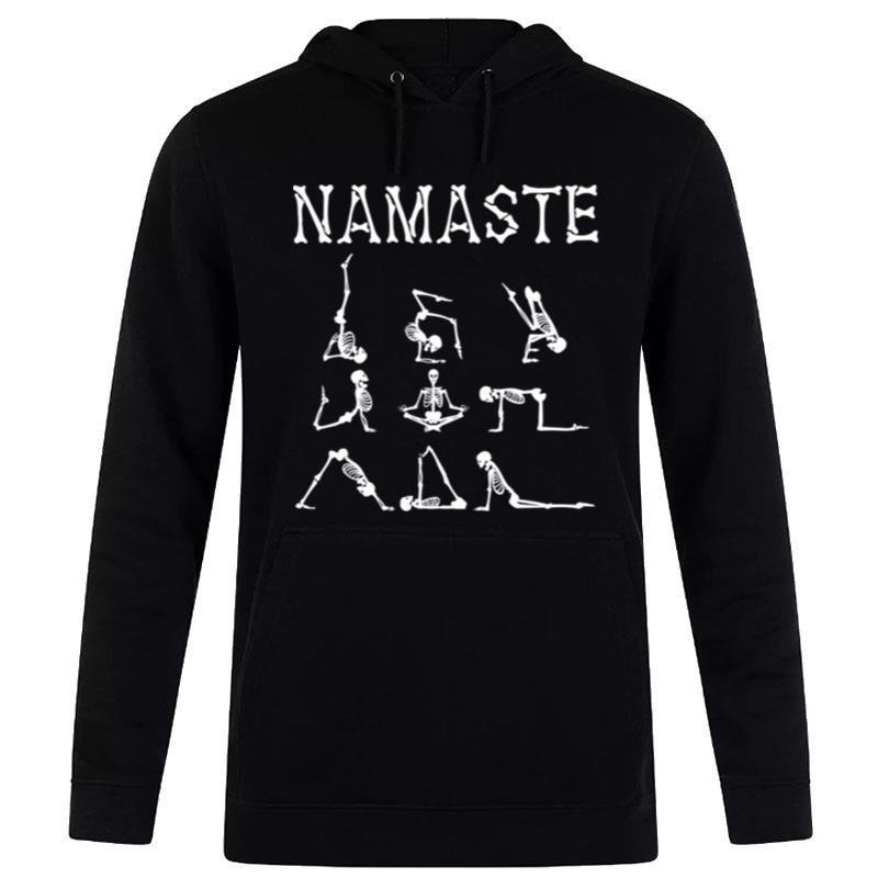 Namaste Skeleton Yoga Lover Costume Gift Halloween Hoodie