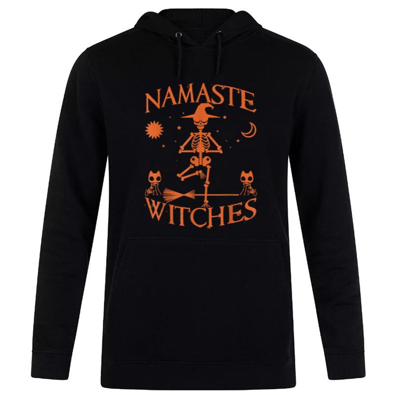 Namaste Witches Yoga Skeleton Namaskaram Yoga Instructor Hoodie