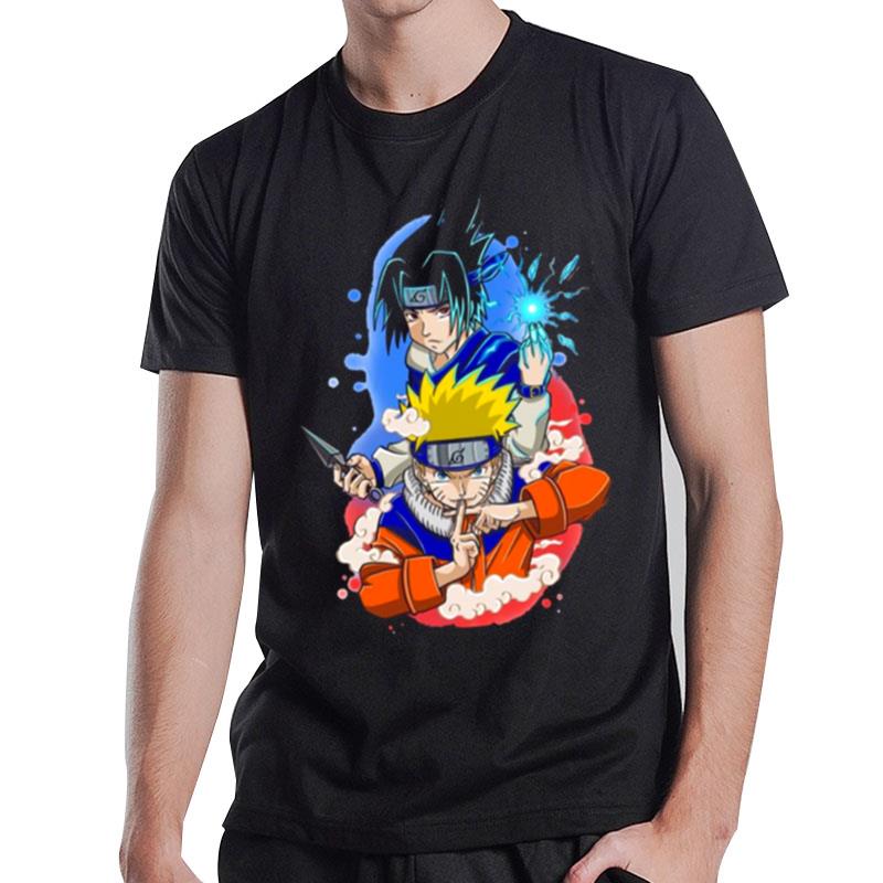 Naruto And Sasuke Friends Forever Naruto Shippuden T-Shirt
