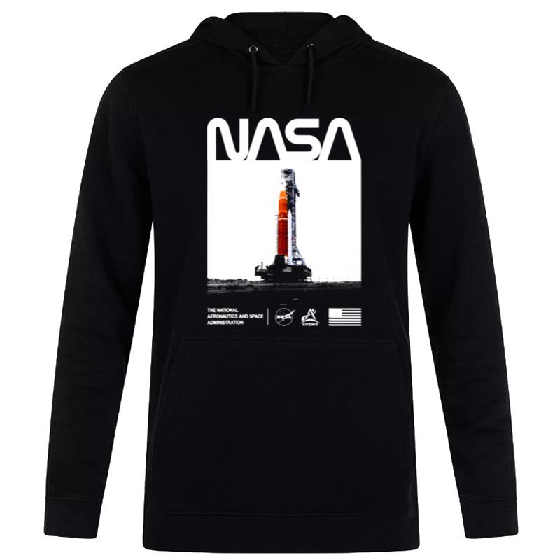 Nasa Artemis Sls Space Launch System Worm Insignia Logo Hoodie