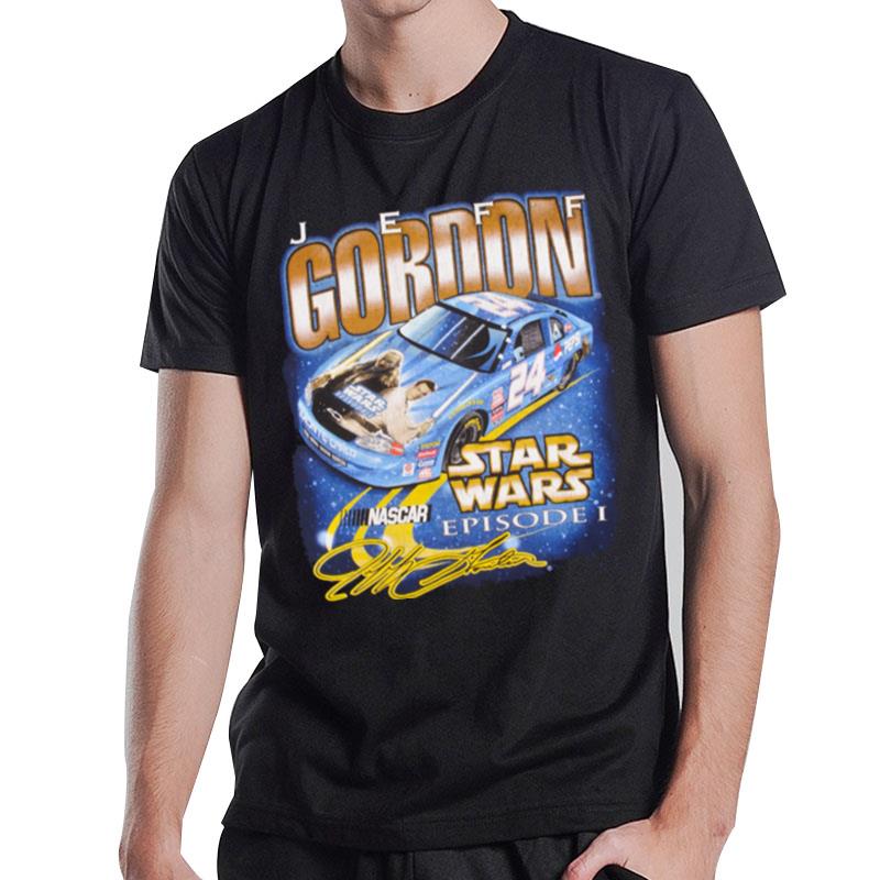 Nascar Racing Vintage Jeff Gordon Star Wars Episode 1 Phantom Menace Fan Gifts T-Shirt