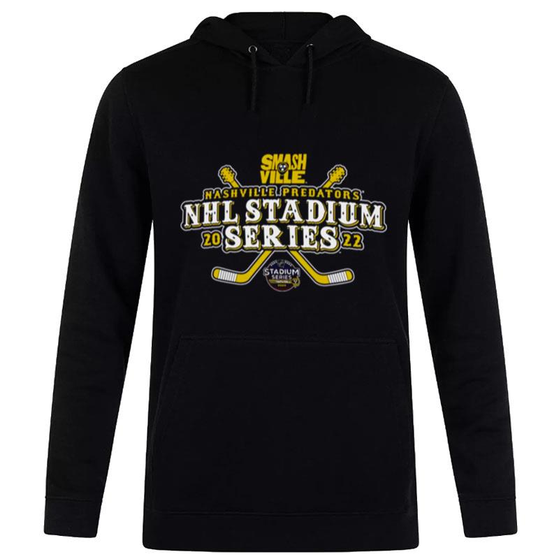 Nashville Predators Smash Ville 2022 Nhlstadium Series Cross Sticks Hoodie