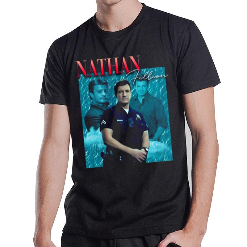 Nathan Fillion Retro 80S The Rookie Tv Show T-Shirt