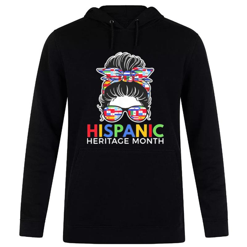 National Hispanic Heritage Month Latina Messy Bun Hoodie