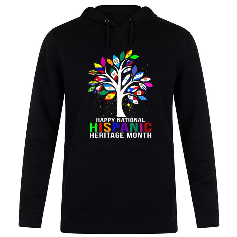 National Hispanic Heritage Month Tree Roots Latina Flag Hoodie