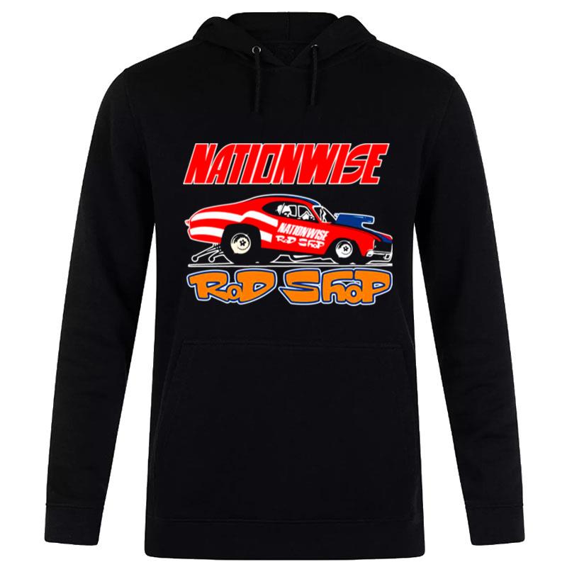 Nationwise Rod Shop Speed Shop 1970S Retro Hoodie