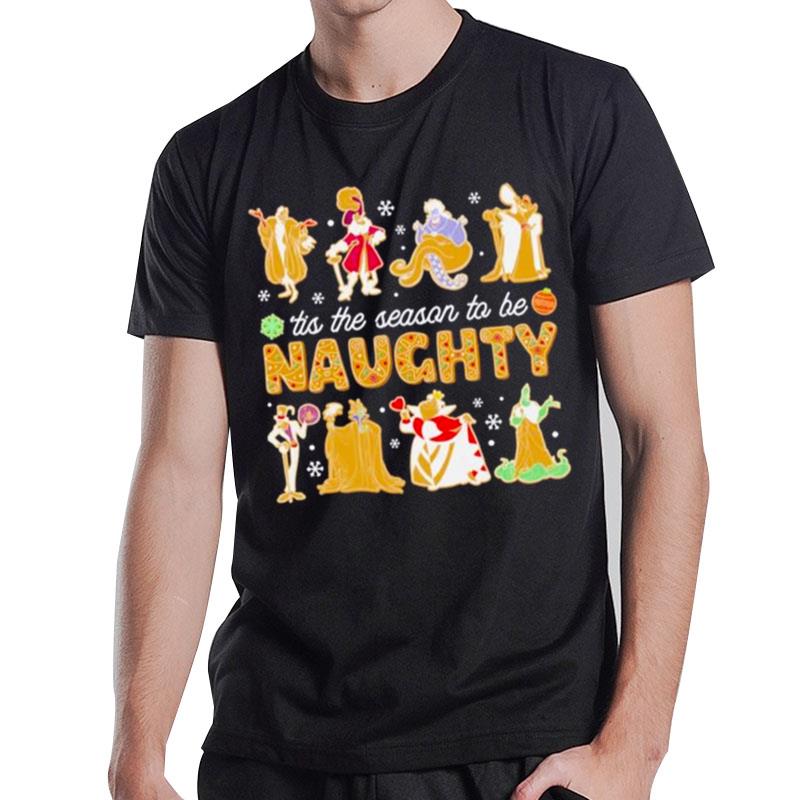 Naughty List Of Villains Christmas 2022 T-Shirt