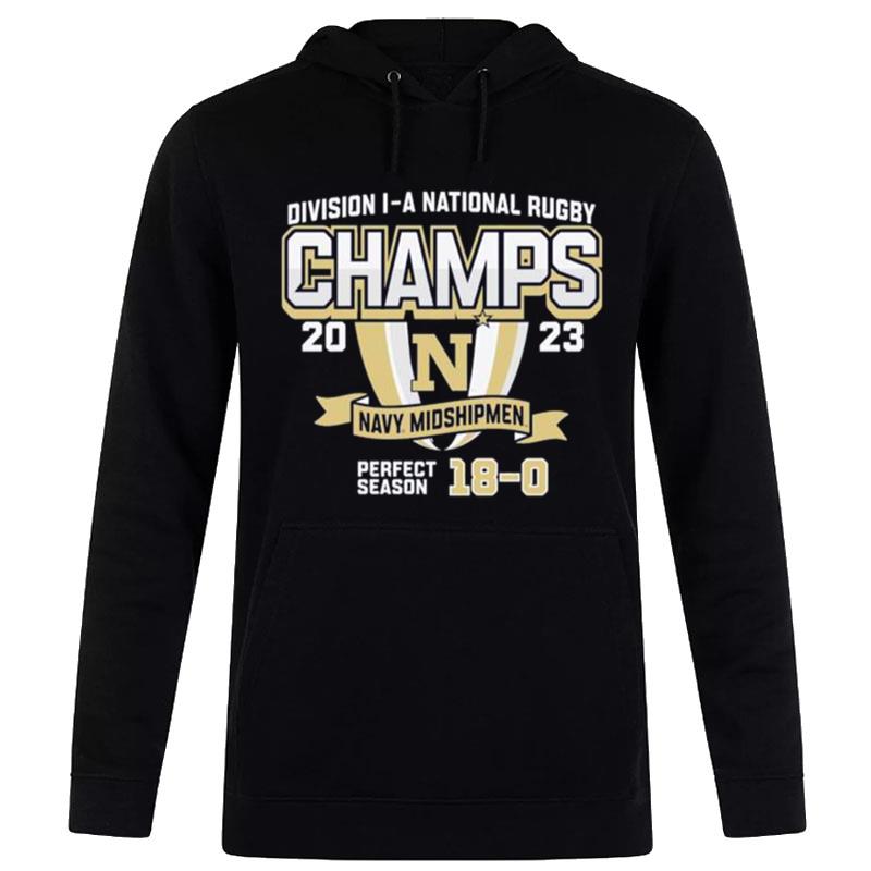 Navy Midshipmen 2023 Ncaa Rugby National Champions Hoodie