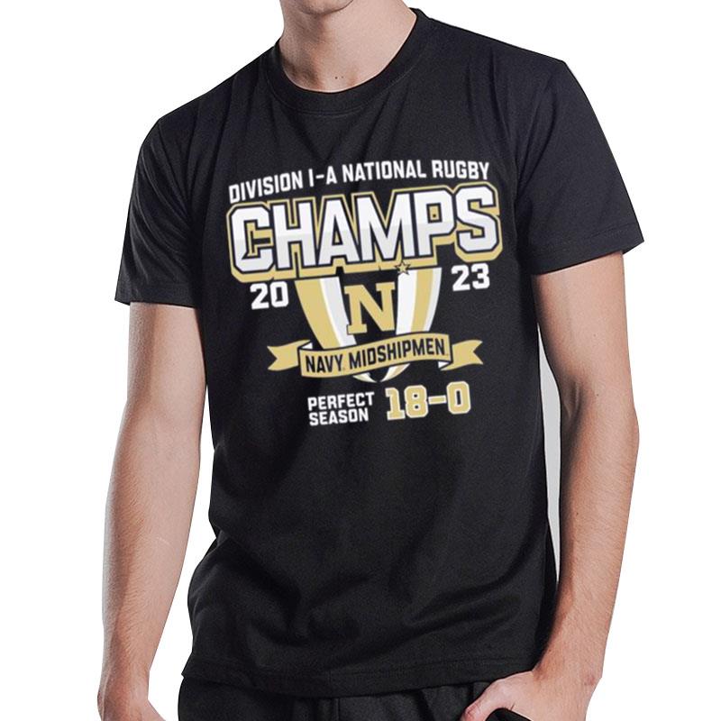 Navy Midshipmen 2023 Ncaa Rugby National Champions T-Shirt