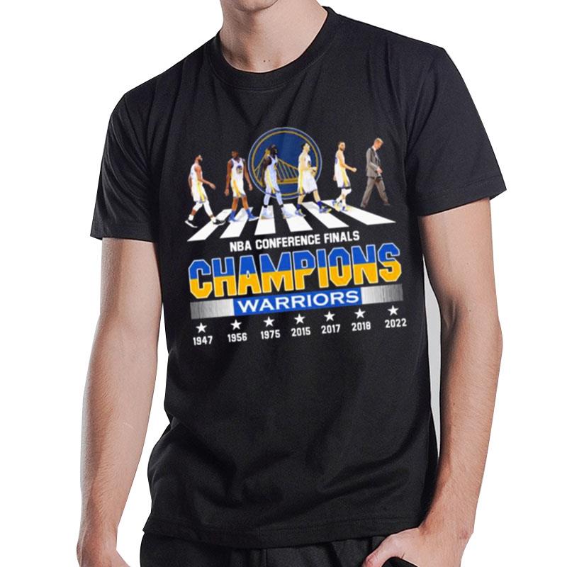 Nba Conference Finals Champions Golden State Warriors Abbey Road 1947 2022 T-Shirt