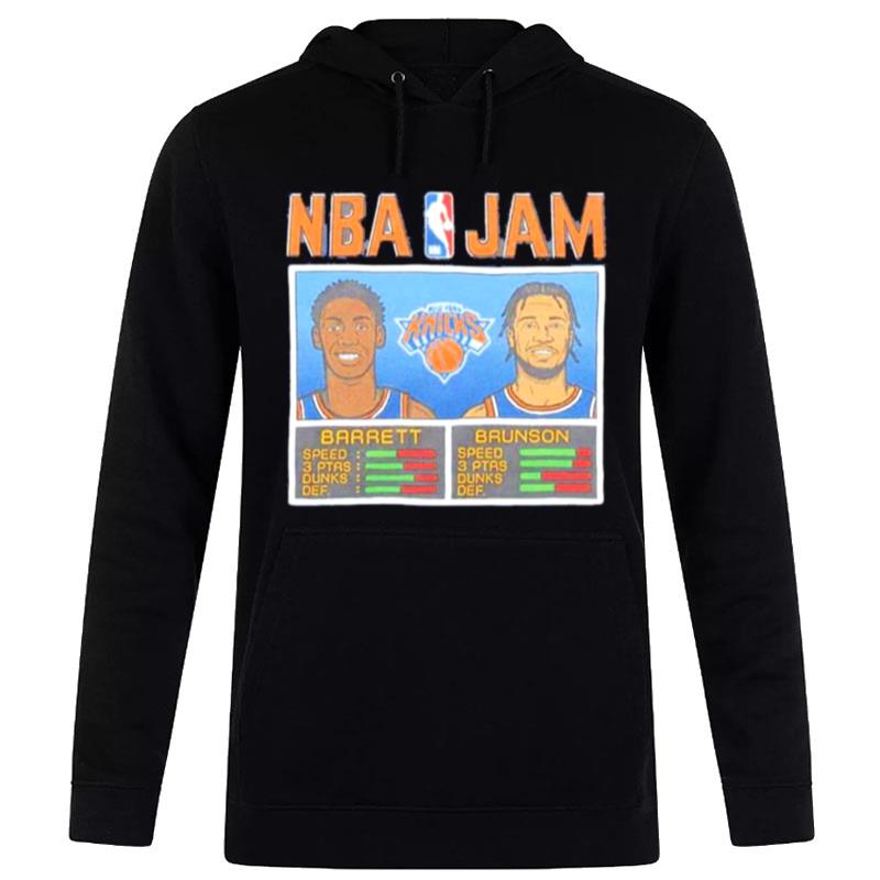 Nba Jam Barrett And Brunson New York Knicks Hoodie