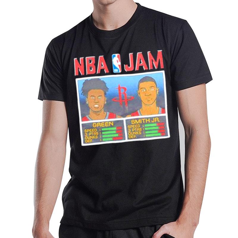 Nba Jam Green And Smith Jr Houston Rockets T-Shirt