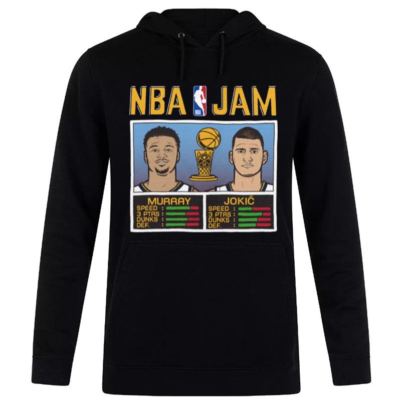 Nba Jam Nikola Jokic And Jamal Murray Denver Nuggets Unisex 2023 Nba Finals Champions Hoodie