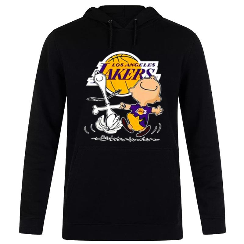 Nba Los Angeles Lakers Charlie Brown Snoopy Dancing Hoodie