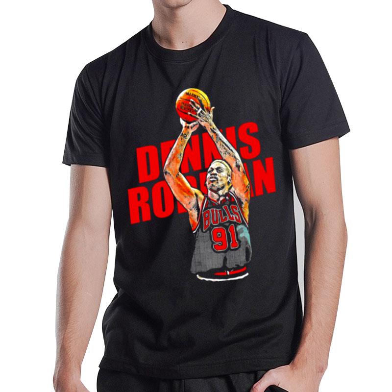 Nba Player Dennis Rodman Sport Basketball Scottie T-Shirt