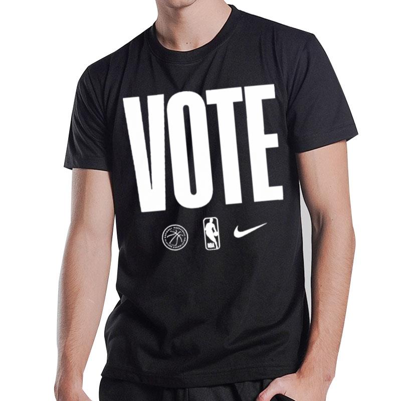 Nba Players Wearing Vote T-Shirt