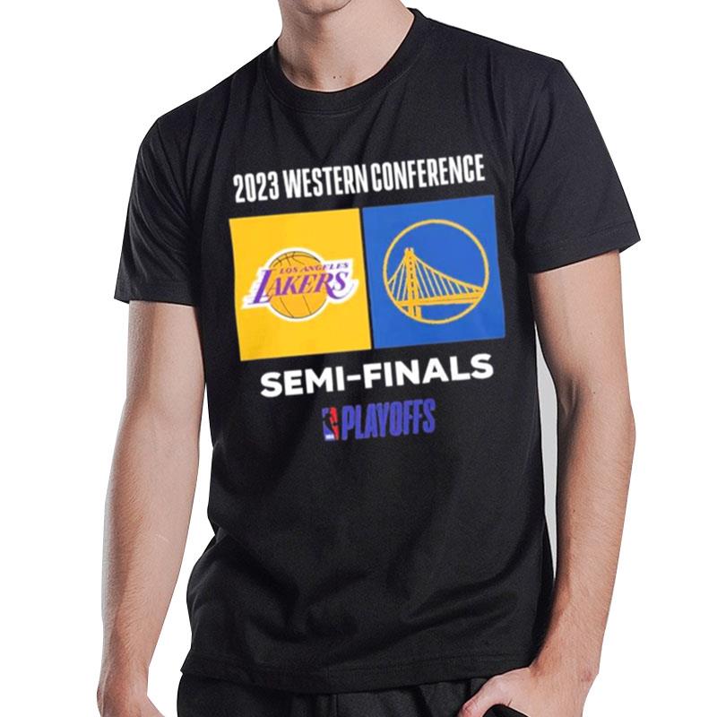Nba Playoffs 2023 Western Conference Los Angeles Lakers Vs Golden State Warriors Semi Finals T-Shirt