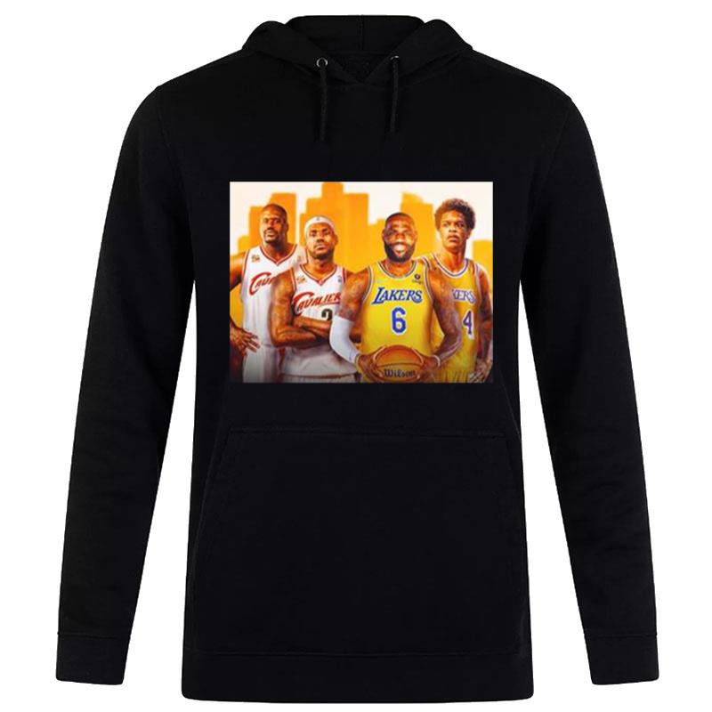 Nba Two Legend Shareef O'Neal Lebron James And Their Son Hoodie