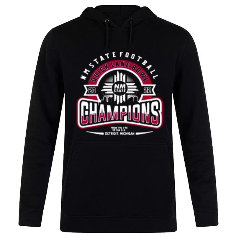 Ncaa 2022 Quick Lane Bowl Champions New Mexico State Youth Hoodie