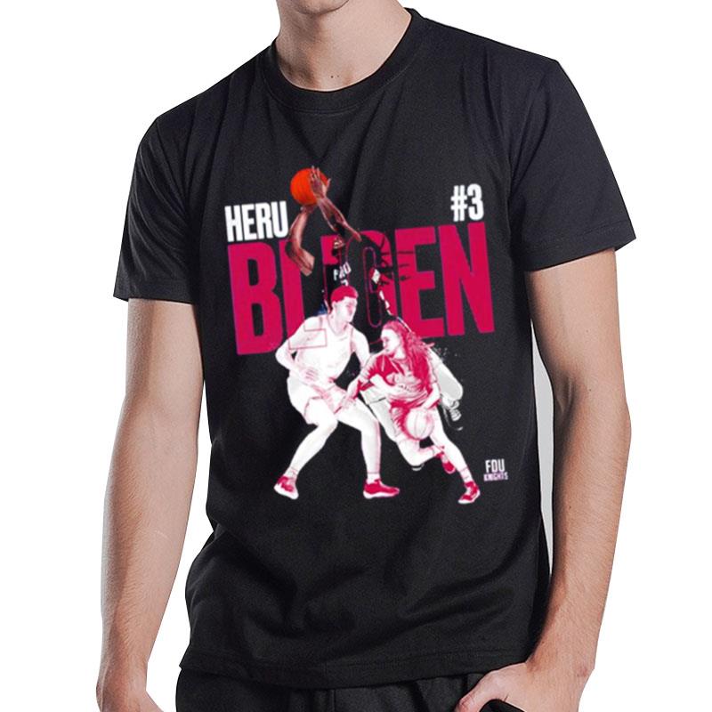 Ncaa Basketball Heru Bligen Illustration T-Shirt