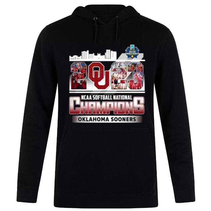 Ncaa Softball National Champions 2023 Oklahoma Sooners Skyline Hoodie