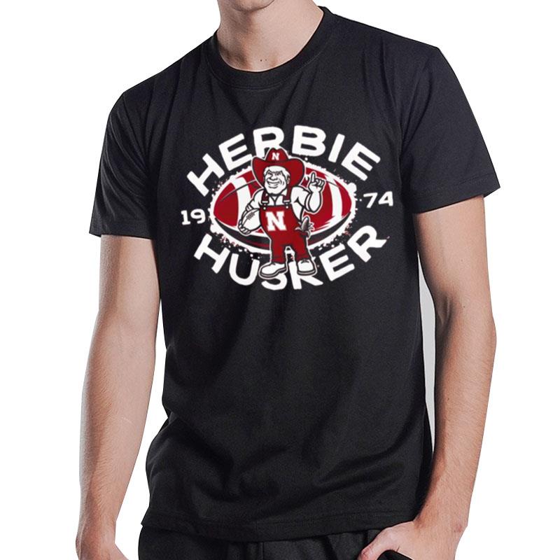 Nebraska Huskers Herbie Football Mascot 1974 2023 T-Shirt