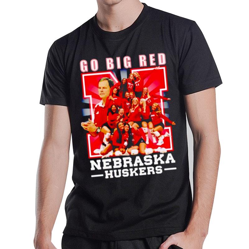 Nebraska Huskers Volleyball Go Big Red T-Shirt