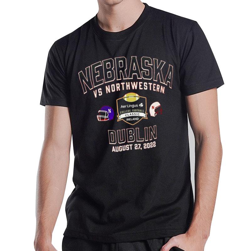 Nebraska Vs Northwestern Dublin August 27 2022 T-Shirt