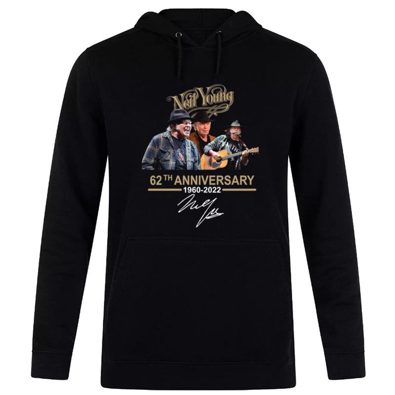 Neil Young 62Th Anniversary 1960 2022 Hoodie