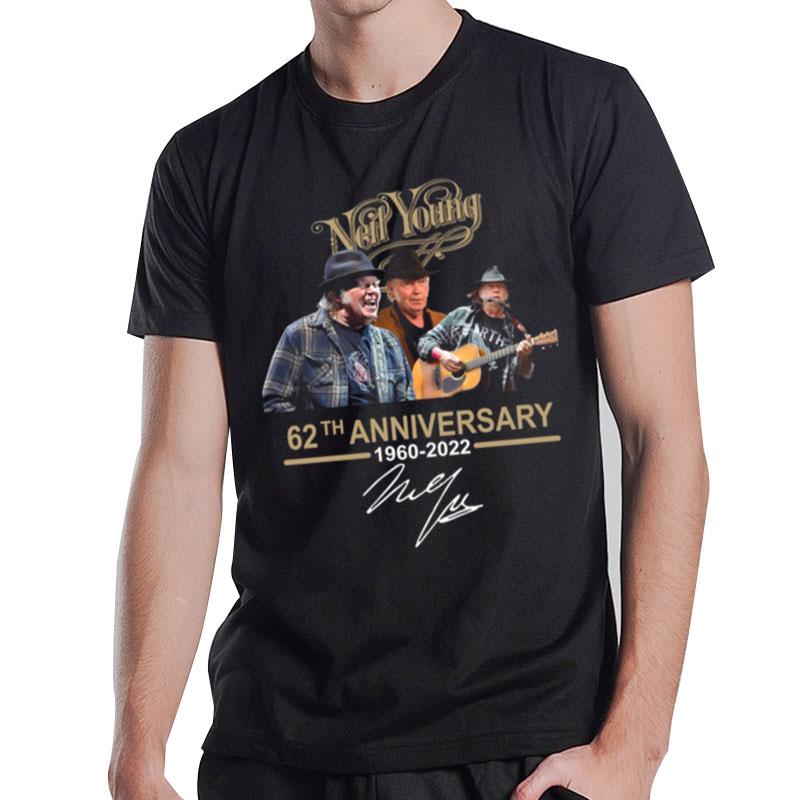 Neil Young 62Th Anniversary 1960 2022 T-Shirt