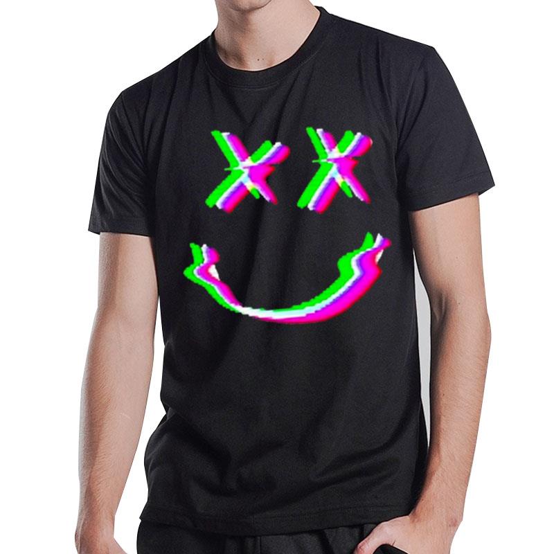 Neon Design Smiley Face Rgb Louis Tomlinson One Direction T-Shirt