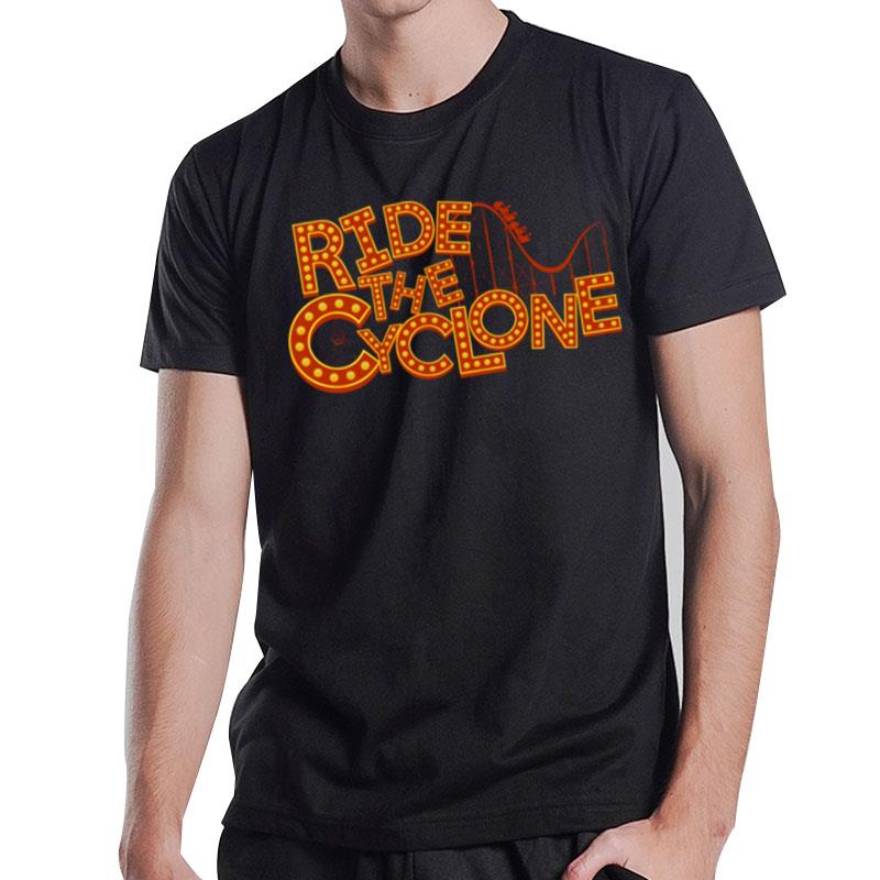 Neon Lights Design Ride The Cyclone T-Shirt