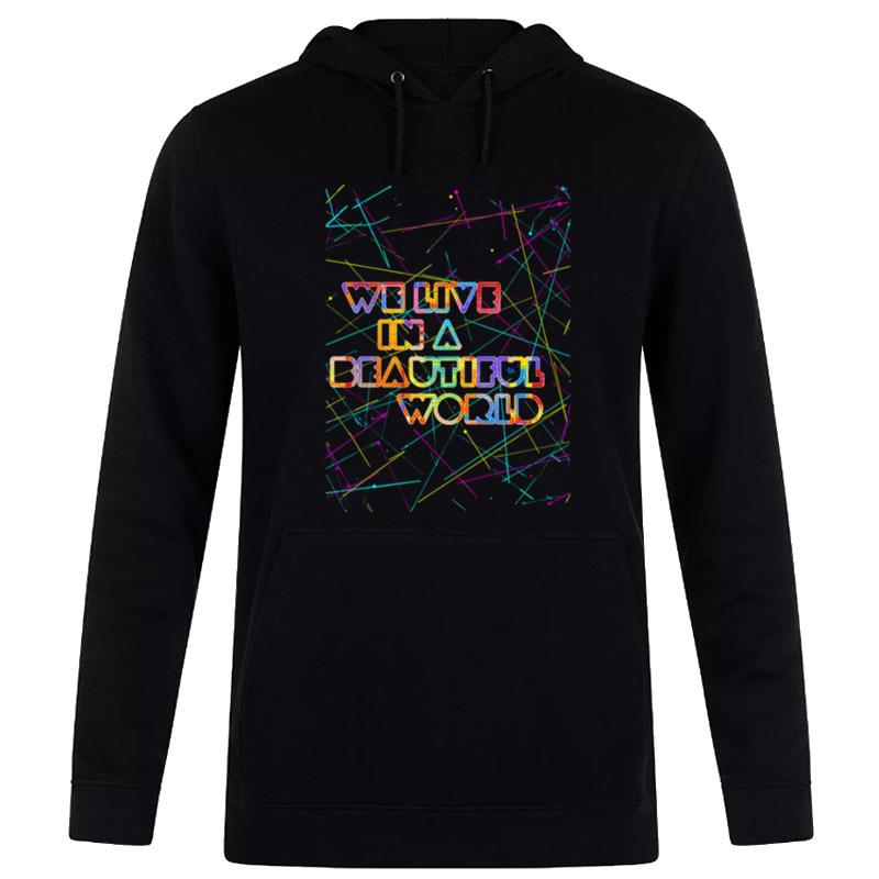 Neon Lines We Live In A Beautiful World Coldplay Hoodie