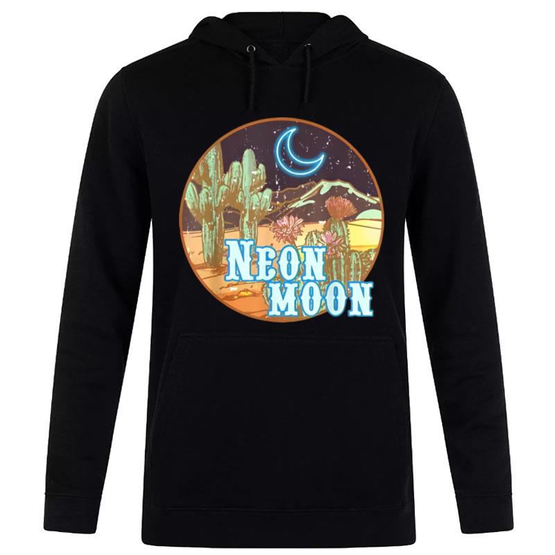 Neon Moon Retro Western 80S 90S Country Hoodie