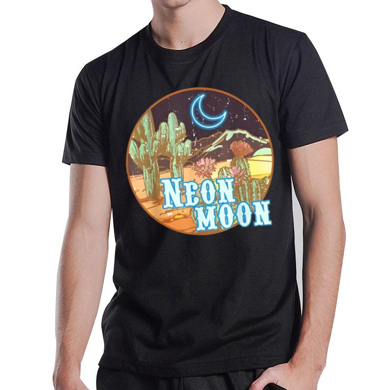 Neon Moon Retro Western 80S 90S Country T-Shirt